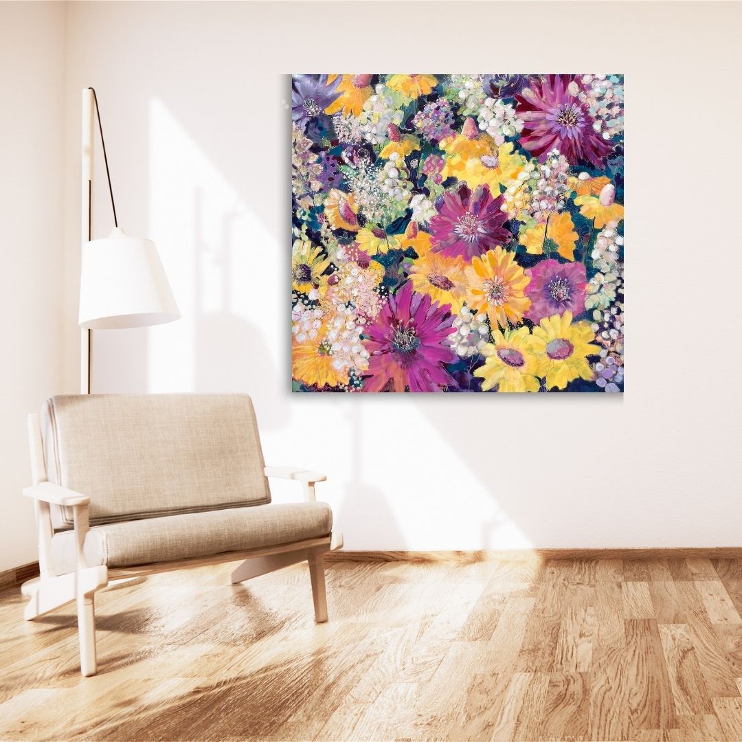 Akryl - Lipiec Kolekcja Kwiaty 120x120