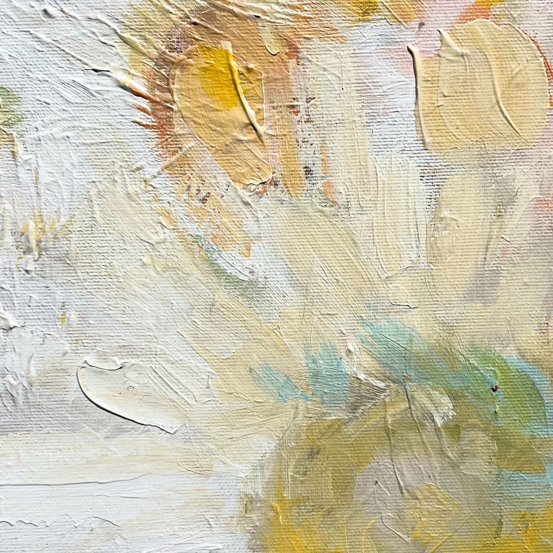 Akryl - Margerytki w mgle Kolekcja Kwiat