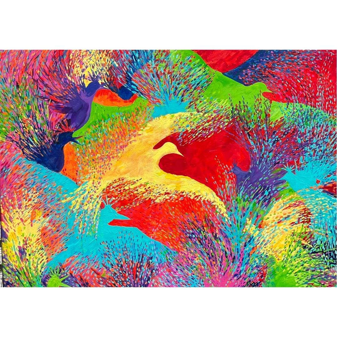 Akryl Powrót do raju Kolekcja Ptaki 90x70