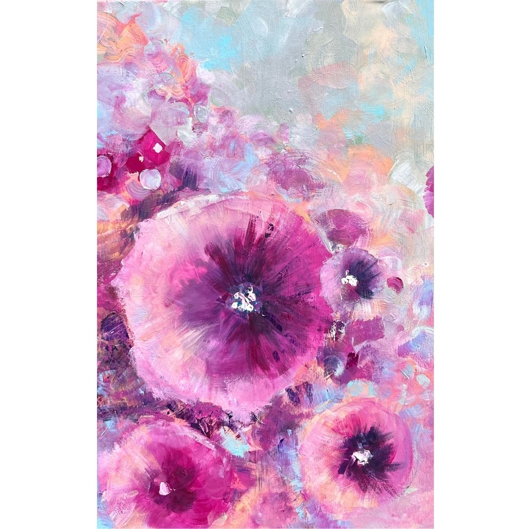 Akryl - Wzrastanie Kolekcja Kwiaty 50x70