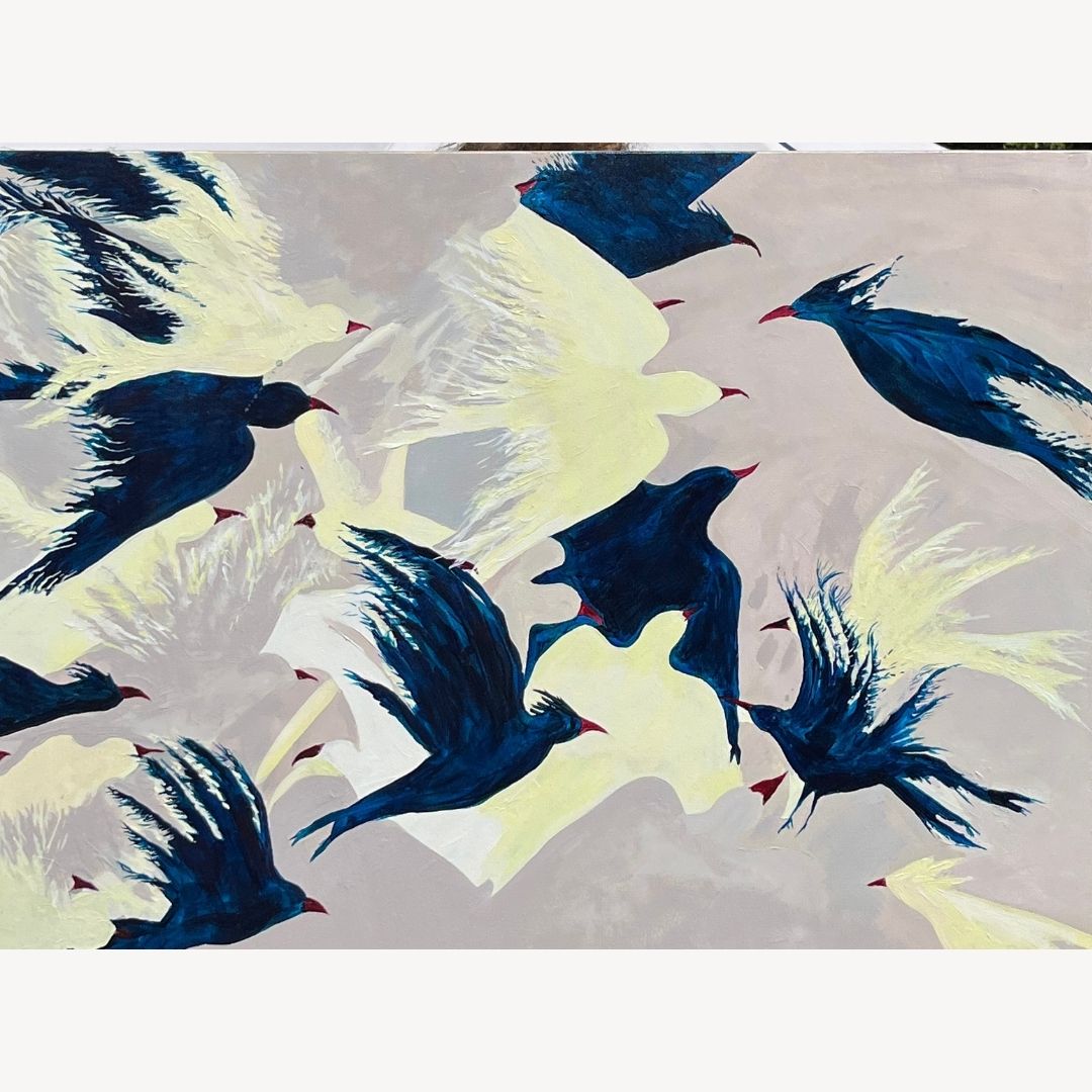 Akryl konfrontacja Kolekcja Ptaki 90x70