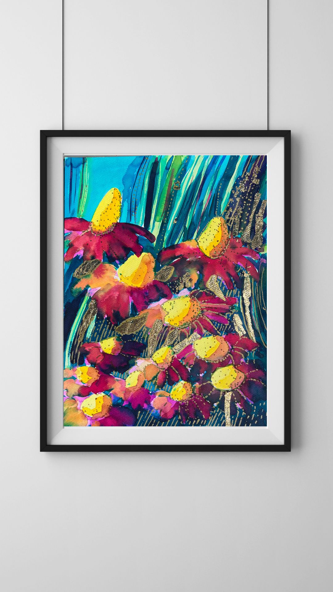 Akwarela kolekcja Kwiaty _Obfitość 2 001